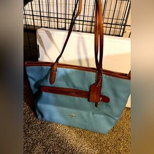 Canvas Coach Tote